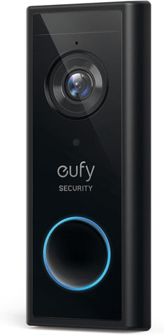 eufy Security, zusätzliche kabellose Video-Türklingel Akku, 2K HD,Türklingel mit Kamera-Funktion,Gebührenfreie Nutzung,Personenerkennung,Audiofunktion,kinderleichte Installation (HomeBase 2 notwendig)
