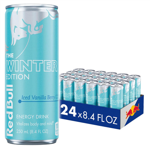24x Red Bull Energy Drink Winter Edition 2024 Iced Vanilla Berry 0,25l inkl. 6€ Pfand