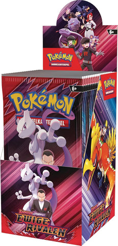 Pokémon-Sammelkartenspiel: Boosterpack-Display Karmesin & Purpur – Ewige Rivalen (18 Boosterpacks)