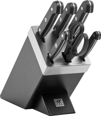 Zwilling Gourmet Messerblock Messerset Selbstschärfend 7tlg schwarz