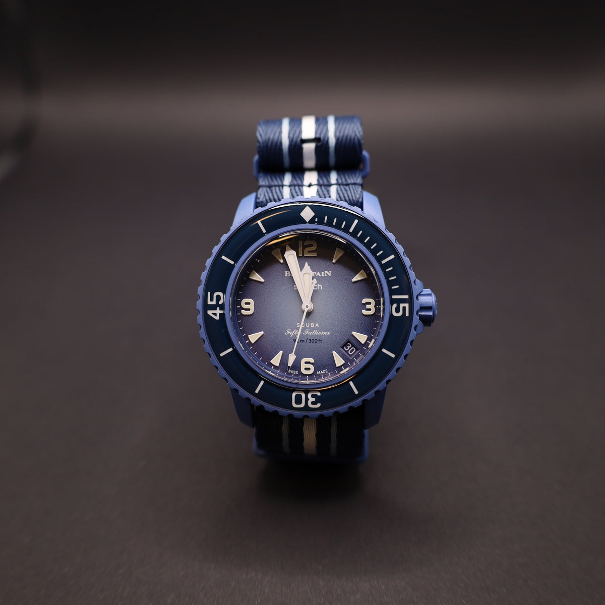 Swatch x Blancpain Atlantic Ocean Automatikuhr Bioceramic Scuba Fifty Fathoms-Kollektion