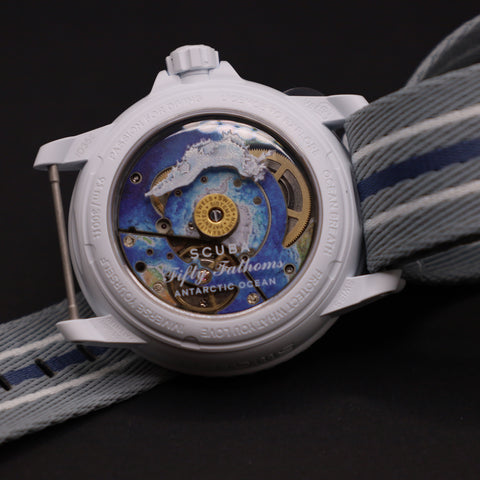 Swatch x Blancpain Antarctic Ocean Automatikuhr Bioceramic Scuba Fifty Fathoms-Kollektion