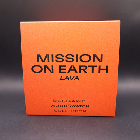 Swatch Omega Bioceramic Moonswatch Mission on Earth - LAVA