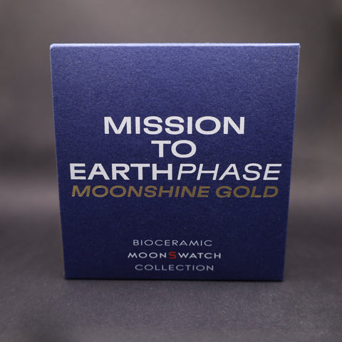 Chronograph Swatch x Omega MoonSwatch Mission to Earthphase Moonshine Gold Popcorn