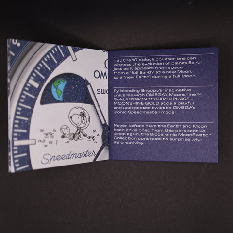 Chronograph Swatch x Omega MoonSwatch Mission to Earthphase Moonshine Gold Popcorn