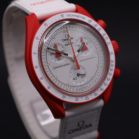 Swatch x Omega Bioceramic Moonswatch Mission to Mars