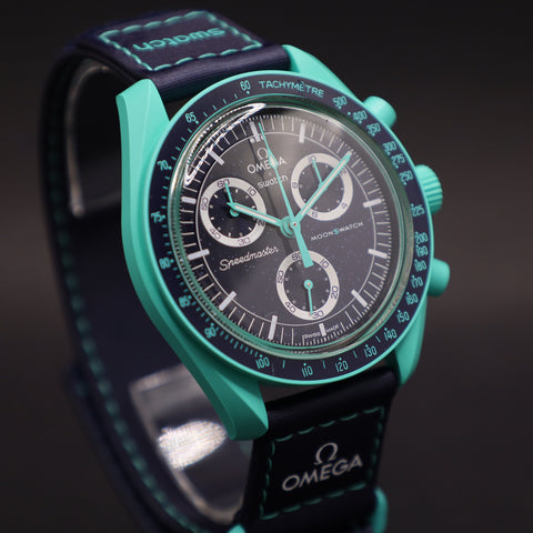 Swatch Omega Bioceramic Moonswatch Mission on Earth - Polar Lights