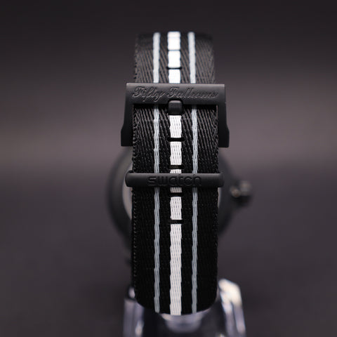 Swatch x Blancpain Ocean of Storms Automatikuhr Bioceramic Scuba Fifty Fathoms-Kollektion (zweiteiliges Band)