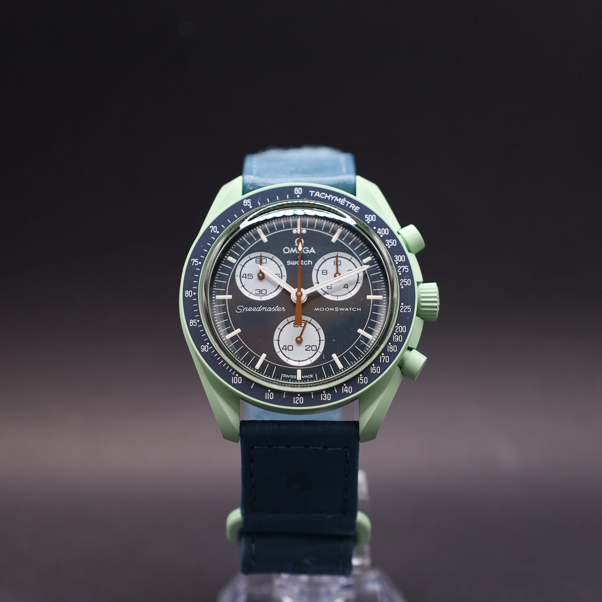OMEGA x Swatch MoonSwatch Mission on Earth Straußenleder SO33G100C