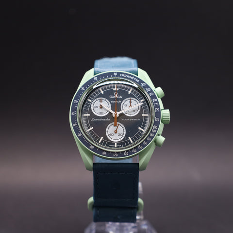 OMEGA x Swatch MoonSwatch Mission on Earth Straußenleder SO33G100C