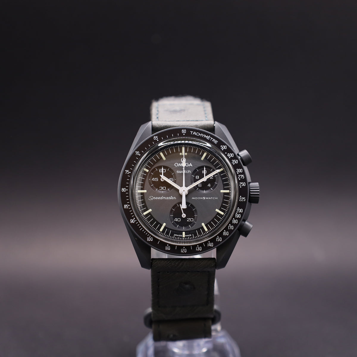 OMEGA x Swatch MoonSwatch Mission to Mercury Straußenleder SO33A100C