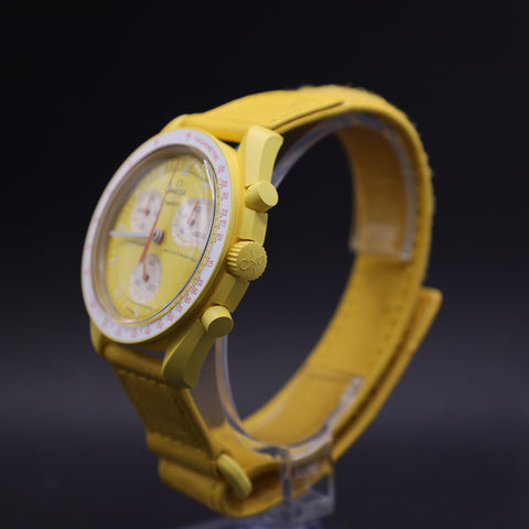 OMEGA x Swatch MoonSwatch Mission to the Sun Straußenleder SO33J100C