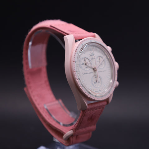 OMEGA x Swatch MoonSwatch Mission to Venus Straußenleder SO33P100C