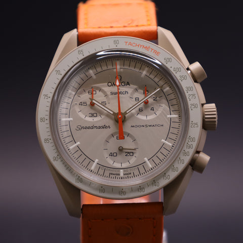 OMEGA x Swatch MoonSwatch Mission to Jupiter Straußenleder SO33C100C
