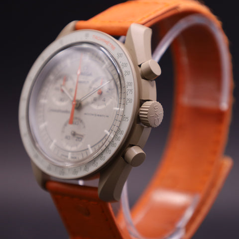 OMEGA x Swatch MoonSwatch Mission to Jupiter Straußenleder SO33C100C