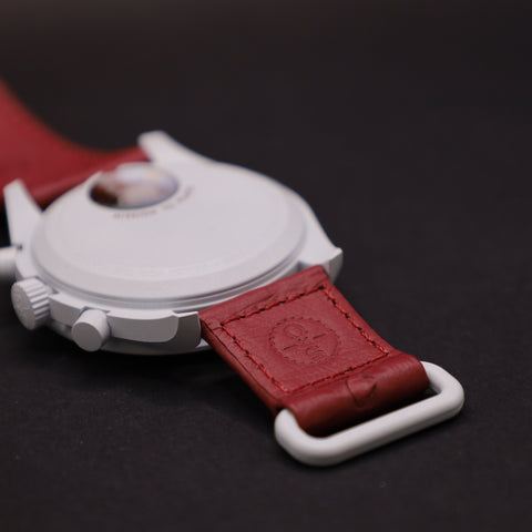 OMEGA x Swatch MoonSwatch Mission to Pluto Straußenleder SO33M101C