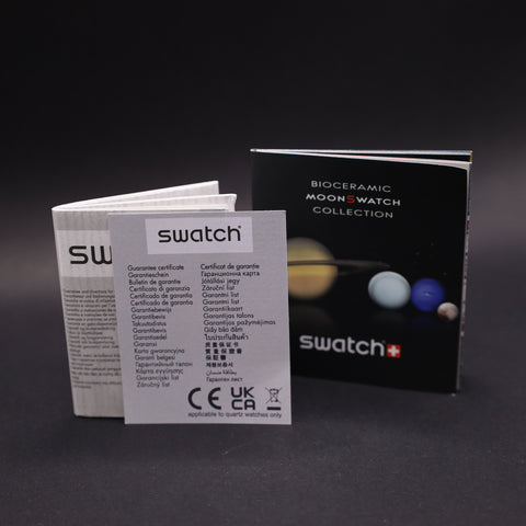 OMEGA x Swatch MoonSwatch Mission to Pluto Straußenleder SO33M101C