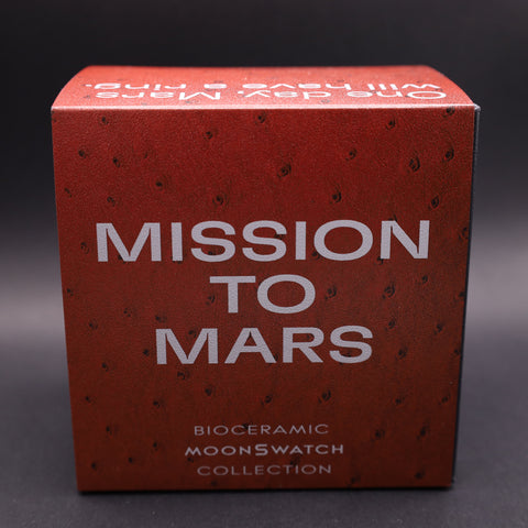 OMEGA x Swatch MoonSwatch Mission to Mars Straußenleder SO33R100C