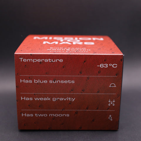 OMEGA x Swatch MoonSwatch Mission to Mars Straußenleder SO33R100C
