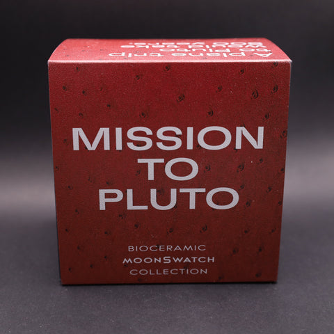 OMEGA x Swatch MoonSwatch Mission to Pluto Straußenleder SO33M101C