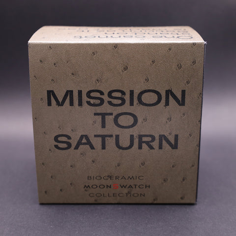 OMEGA x Swatch MoonSwatch Mission to Saturn Straußenleder SO33T100C