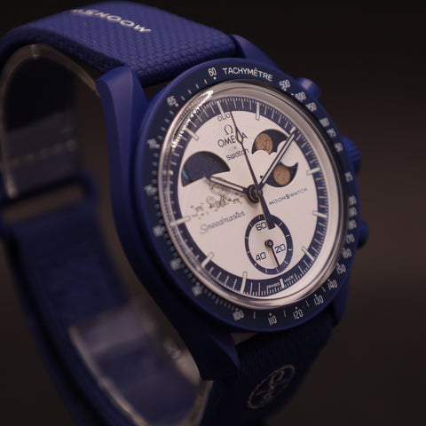 Swatch x Omega Moonswatch Mission to Earthphase Moonshine Gold Jäger