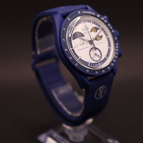 Chronograph Swatch x Omega MoonSwatch Mission to Earthphase Moonshine Gold Popcorn