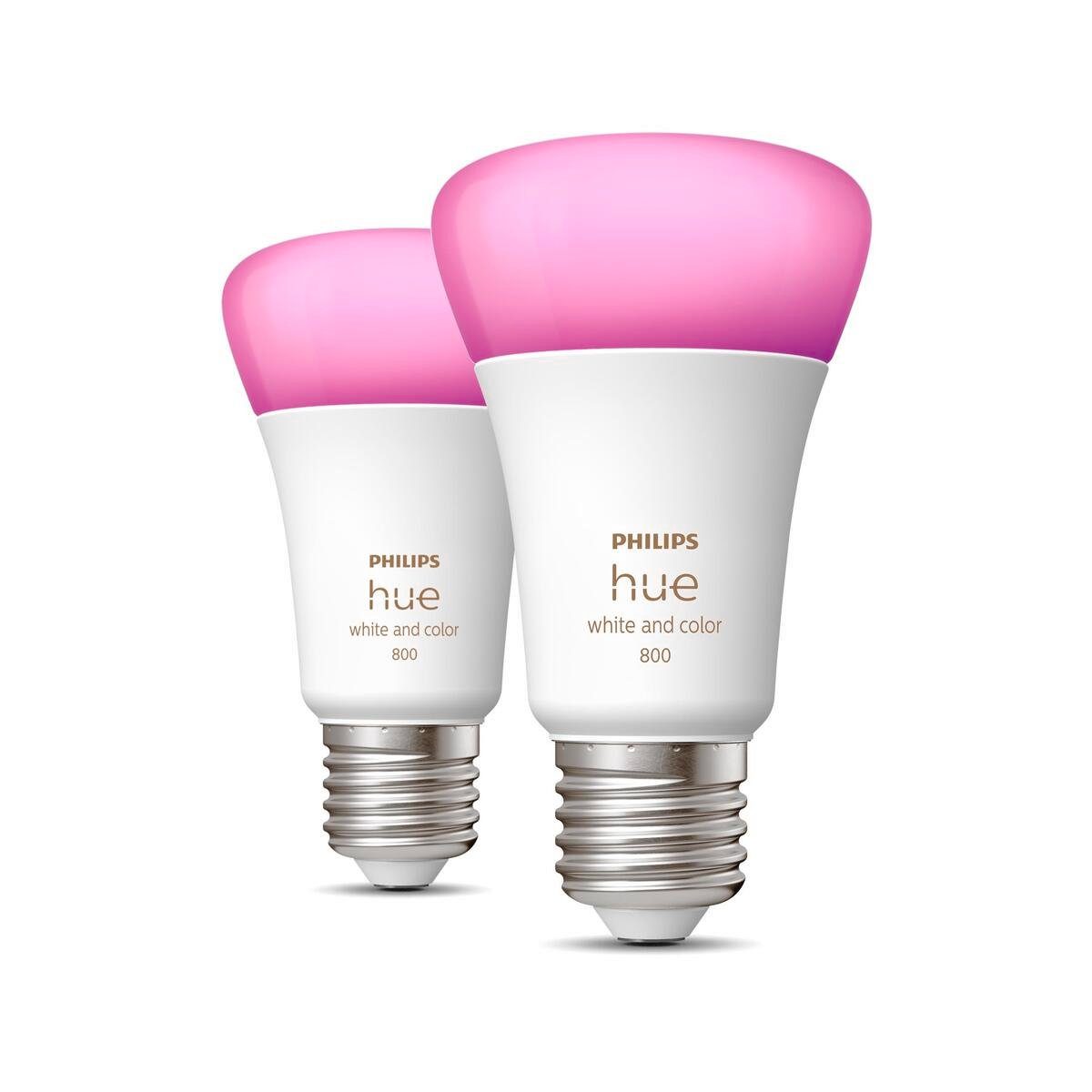 Philips Hue White & Color Ambiance E27 806lm 75W, 2er Pack - Neuware ohne Verpackung