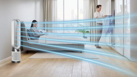 Dyson Purifier Cool TP10 Luftreiniger und Ventilator – Leistungsstarke Luftreinigung, Kühlender Luftstrom (Weiß)