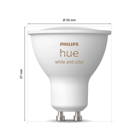 Philips Hue White & Color GU10 Spot 4,2 W 350 lm 5,7 x 5 cm Einzelpack - Neuware ohne Verpackung