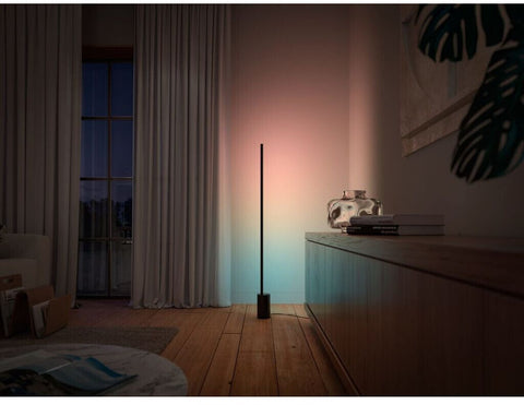 Philips Hue Gradient Signe LED Stehleuchte, 29W, 4000K, 2550lm, schwarz