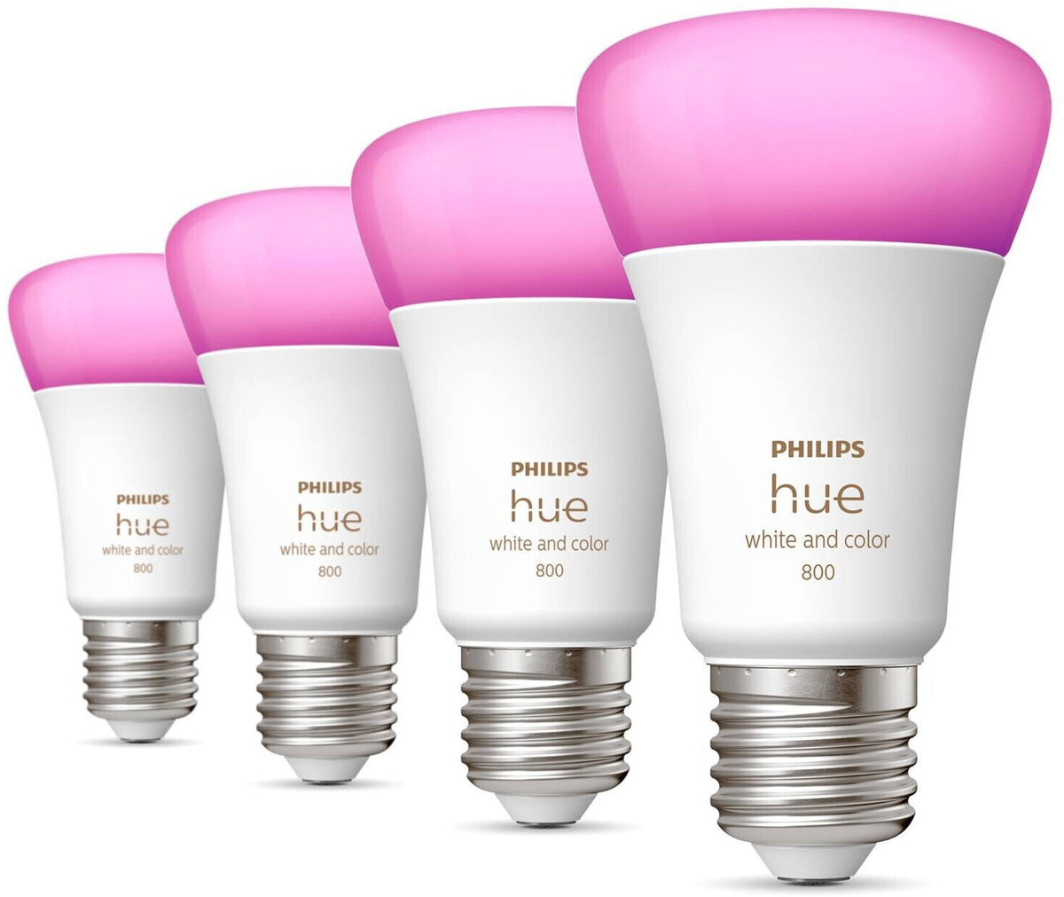 Philips Hue Color A60 E27 806 Lumen, 4er-Pack - Neuware ohne Verpackung