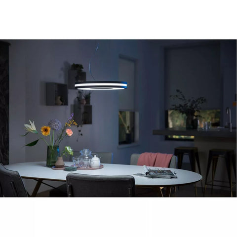 Philips Hue White Ambiance Being Pendelleuchte schwarz Dimmschalter LED ZigBee