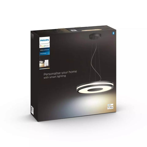 Philips Hue White Ambiance Being Pendelleuchte schwarz Dimmschalter LED ZigBee