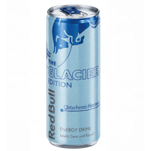 Red Bull Energy Drink Glacier Edition - 1x  Dose - Getränke mit Gletschereis-Himbeere-Geschmack, EINWEG