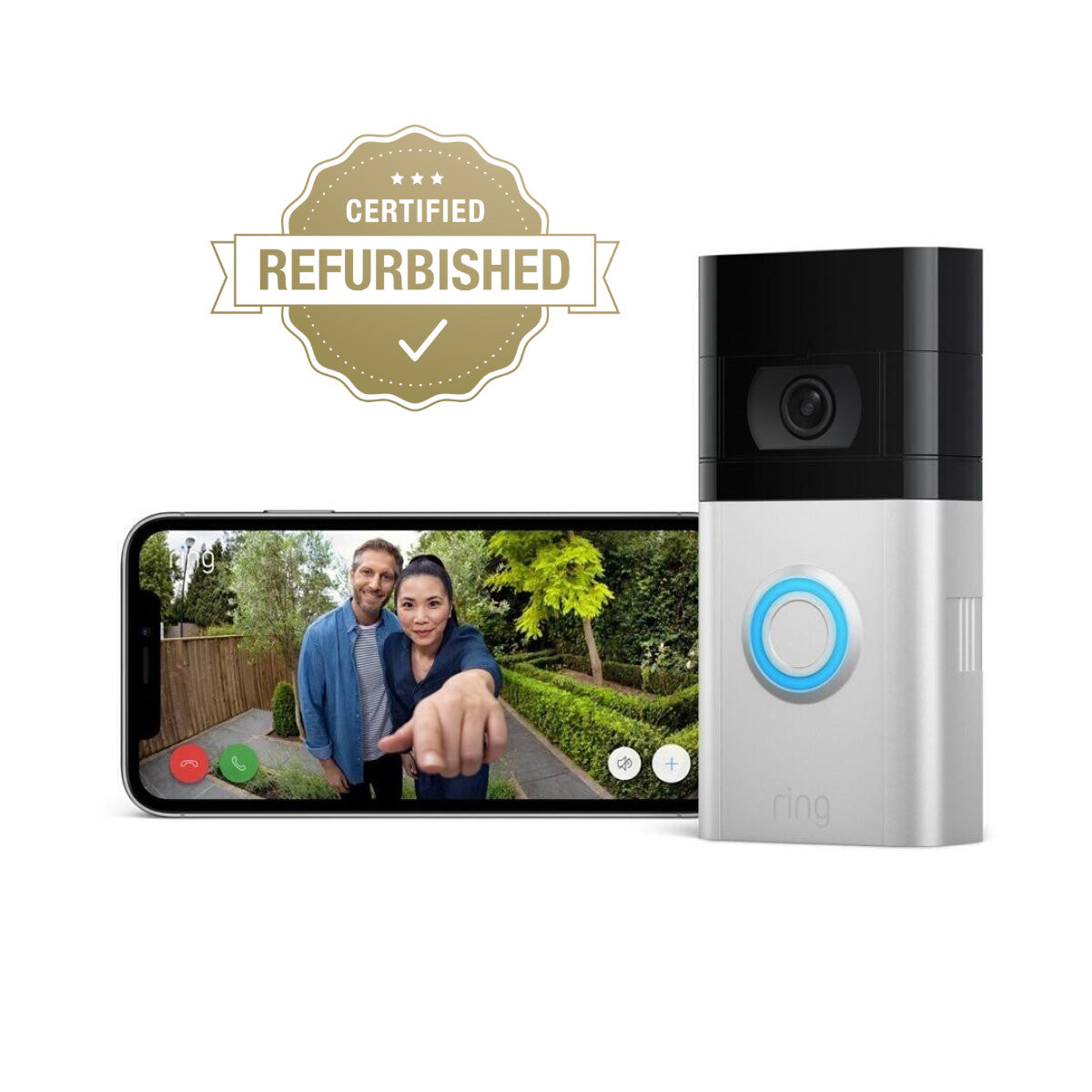 RING Video Doorbell 4 Satin Nickel