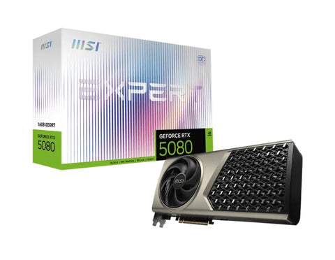 MSI EXPERT OC - Grafikkarte - GeForce RTX 5080 - 16 GB GDDR7 - PCIe 5.0 x16 - 3 x DisplayPort, HDMI