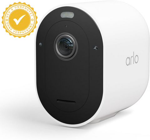 Arlo Pro 5 Überwachungskamera Aussen WLAN, 2K+ HDR Video, Kabellos, Verbesserte Farbnachtsicht, 160° Blickwinkel, Spotlight, 2-Wege Audio, Alarm Sirene + Arlo Secure