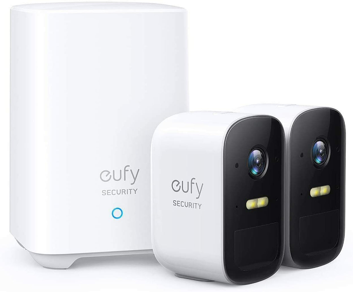 eufy Security eufyCam 2C kabelloses Sicherheitssystem HD 1080p IP67 Nachtsicht Starterset